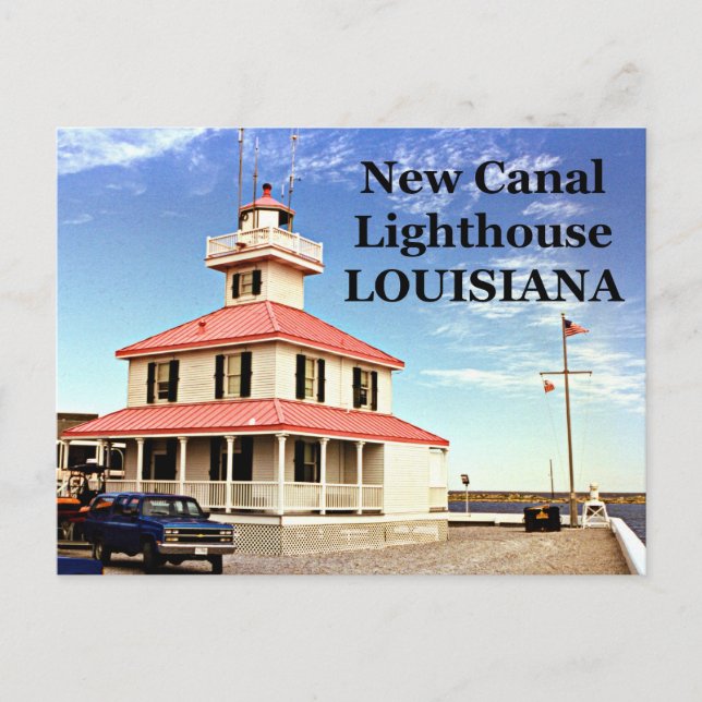 New Canal Lighthouse, Louisiana Postcard (Front)