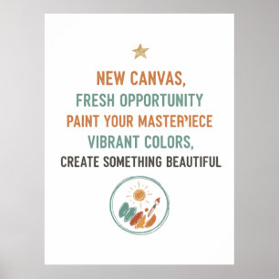New Canvas Sunrise Poster
