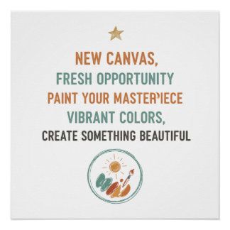 New Canvas Sunrise Poster