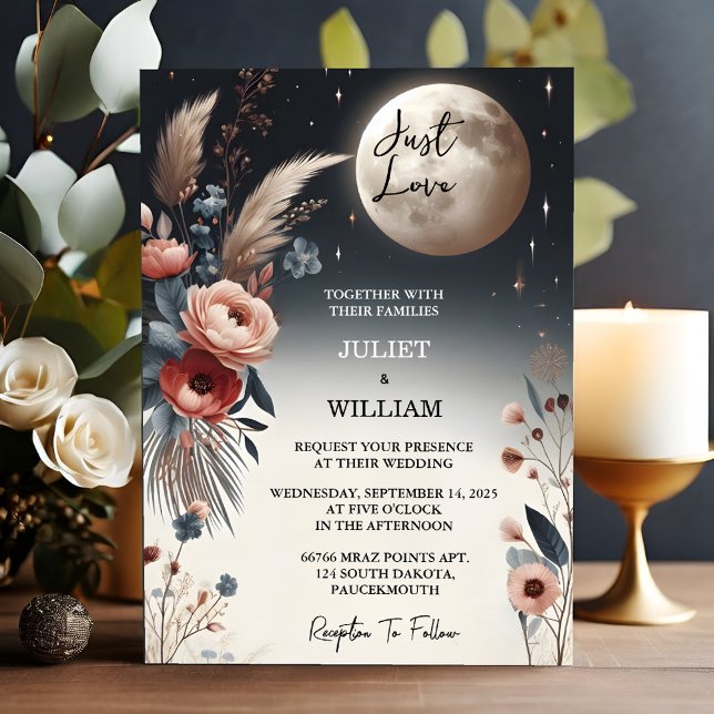 New Casual Heart Nothing Fancy Just Love Wedding Invitation (Creator Uploaded)