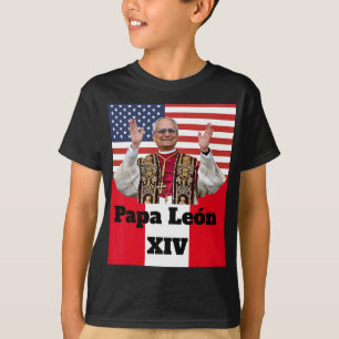 New Catholic Pe Leo Xiv Papa León Peru U.s.a. Conn T-Shirt