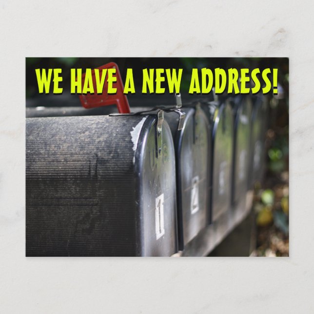 New Change Of Address Postcard (Front)