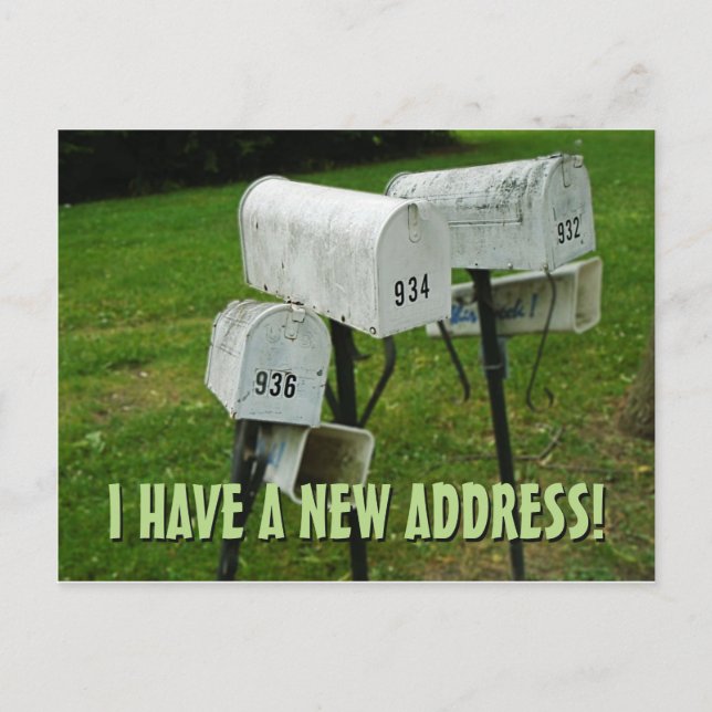 New Change Of Address Postcard (Front)
