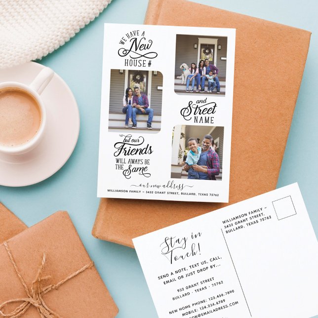 New Change of Address We've Moved Photo Moving Announcement Postcard (New Change of Address We've Moved Photo Moving Announcement Postcard)