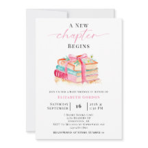 New Chapter Baby Shower Book Watercolor Storybook