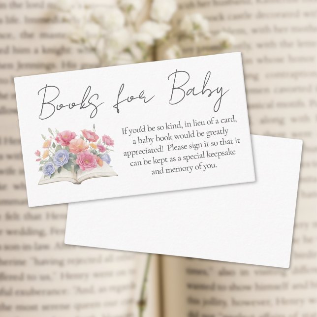 New Chapter Baby Shower Books For Baby Enclosure Card (New Chapter Baby Shower Books For Baby Enclosure Card)