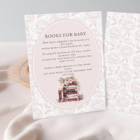 New chapter baby shower bring a book blush peony