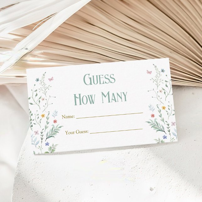 New Chapter Baby Shower Guess How Many Game Enclosure Card (Creator Uploaded)