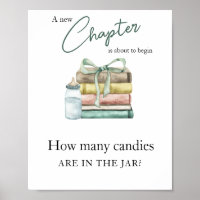 New chapter baby shower - How many candies