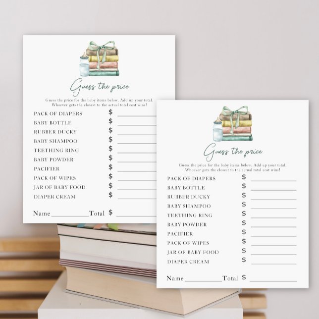 New Chapter Baby shower - Price Guess Game (Creator Uploaded)