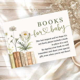 New Chapter Baby Shower Wildflowers Books For Baby Enclosure Card