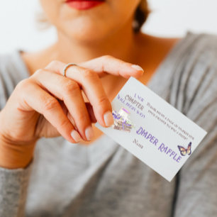 New Chapter Begin Brunch Diaper Raffle Baby Shower Enclosure Card