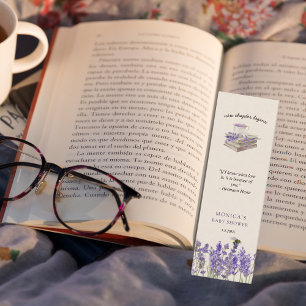 New chapter begins Baby Shower Bookmark Favour Mini Business Card