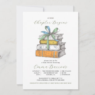 New Chapter Begins Baby Shower Invitation