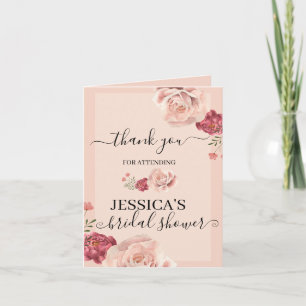 New Chapter Begins Book Bridal Shower Thank You Card