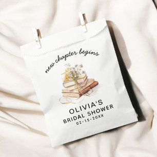 New Chapter Begins Bridal Shower Favour Bags
