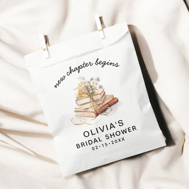 New Chapter Begins Bridal Shower  Favour Bags (Creator Uploaded)