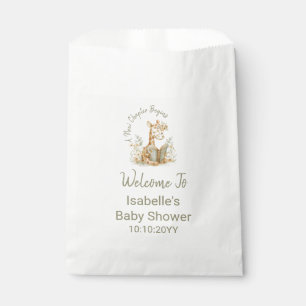 New Chapter Begins Giraffe Storybook Baby Shower  Favour Bags