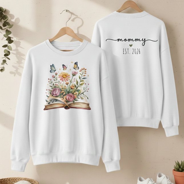 New Chapter Begins Mama Est Feminine Sweatshirt (Creator Uploaded)