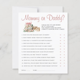 New Chapter Begins Mummy or Daddy Baby Shower Game
