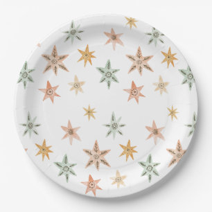 New Chapter Begins Storybook Baby Shower Stars Paper Plate