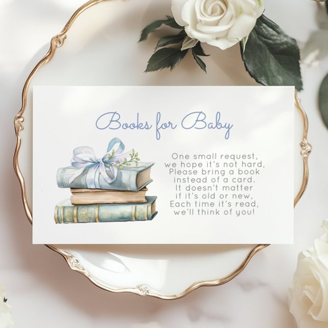 New Chapter Blue Bow Books for baby wildflower Enclosure Card (Creator Uploaded)
