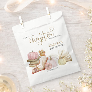 New Chapter Book Theme Blue Pumpkin Baby Shower Favour Bags