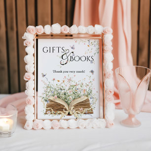 New Chapter Book Theme Wildflower Gift & Book Poster