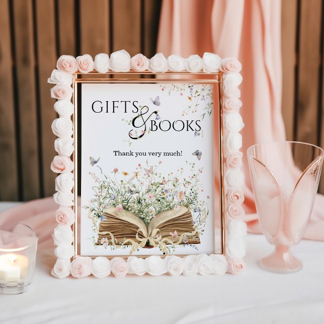 New Chapter Book Theme Wildflower Gift & Book Poster (Creator Uploaded)