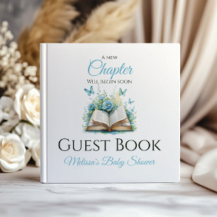 New Chapter Boy Blue Brunch StoryBook Baby Shower Guest Book