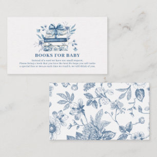 New chapter chinoiserie Baby shower books for baby Enclosure Card