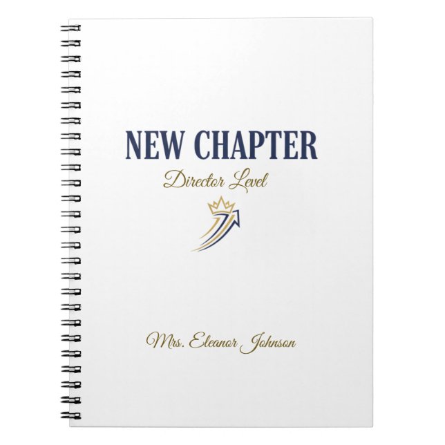 New Chapter Director Level Personalized Notebook (Front)