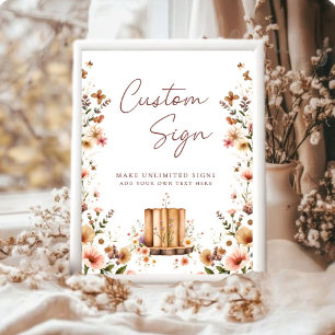New Chapter Floral Custom Bridal Shower Sign