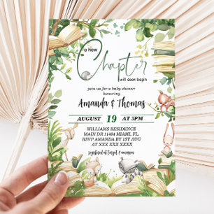 New Chapter Storybook Baby Shower Invitation