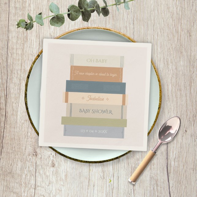 New Chapter Storybook Book Oh Baby Shower  Napkin (New Chapter Storybook Book Oh Baby Shower Napkins)