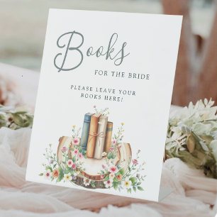 New Chapter Storybook Books for Bride  Pedestal Sign