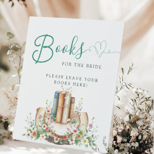 New Chapter Storybook Books for Bride  Pedestal Sign