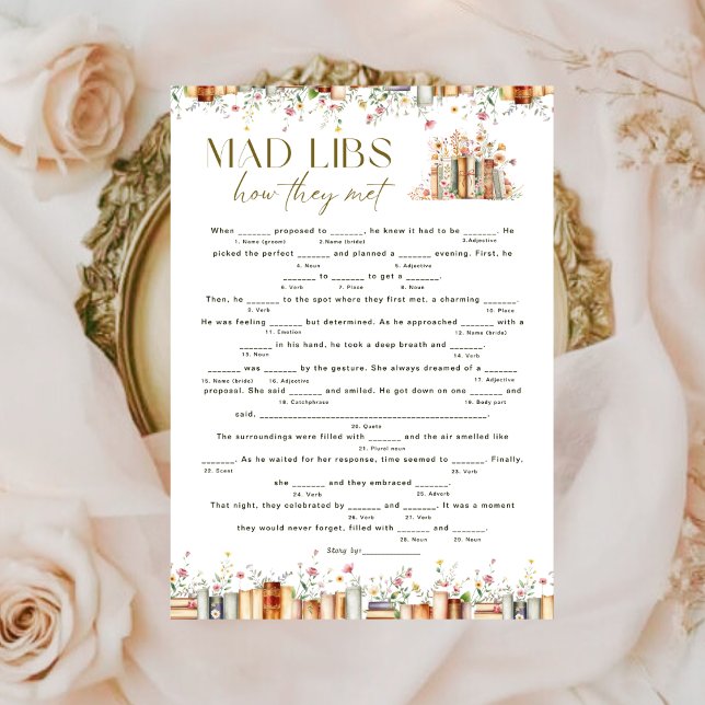 New Chapter Storybook Mad Libs Bridal Shower Game (Creator Uploaded)