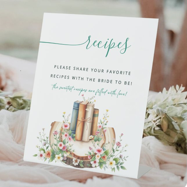 New Chapter Storybook Recipe Bridal Shower Sign (Creator Uploaded)