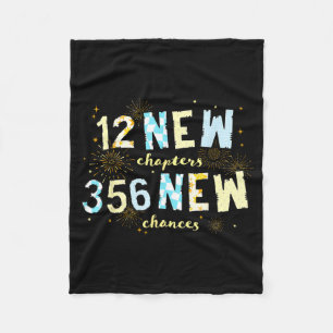 New Chapters 365 New Chances Happy New Year Family Fleece Blanket