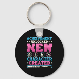 New Character D Gamer Pregnancy Announcement  Key Ring
