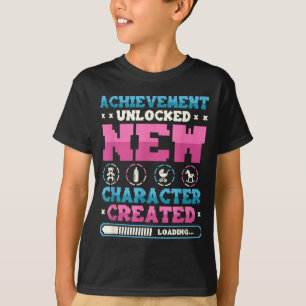 New Character D Gamer Pregnancy Announcement  T-Shirt