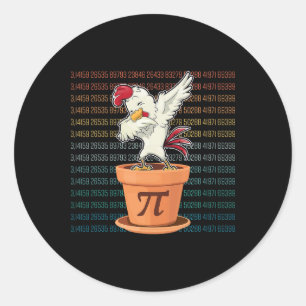 New Chicken Pot Pi Day Pie Math Lover Geek Gift 3. Classic Round Sticker