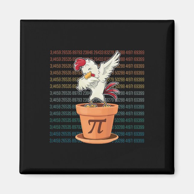New Chicken Pot Pi Day Pie Math Lover Geek Gift 3. Magnet (Front)