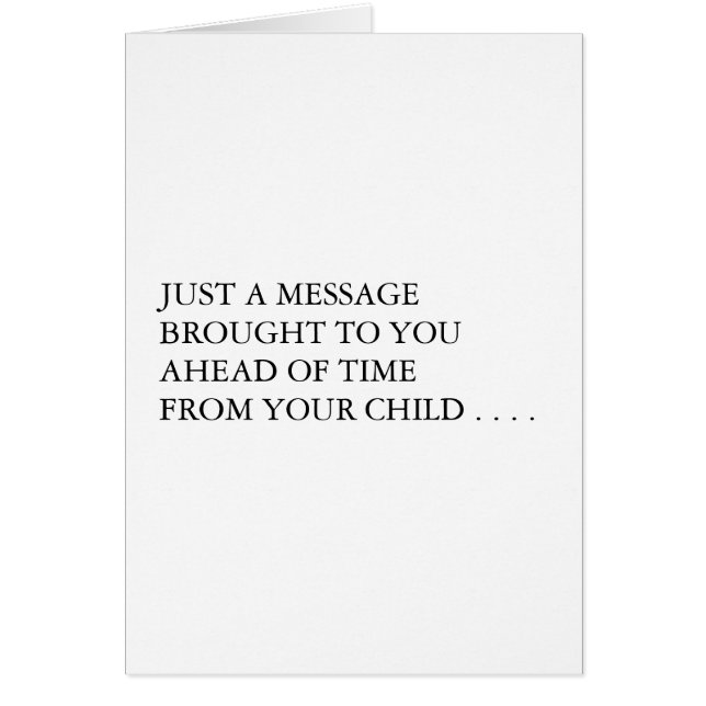 NEW CHILD CARD (Front)