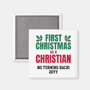 NEW CHRISTIAN FIRST CHRISTMAS MAGNET