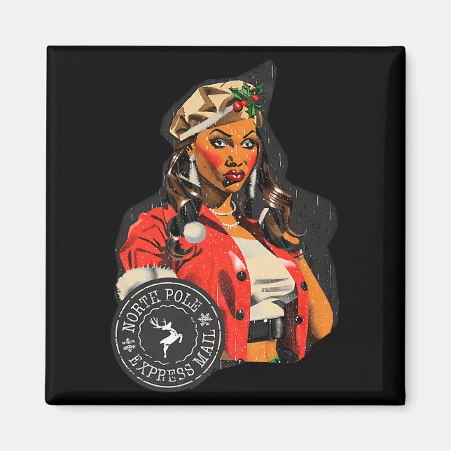 New Christmas North Le Express Mail Design Made Wi Magnet (Front)