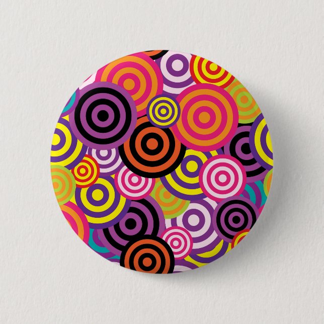 New Circle Abstract art 6 Cm Round Badge (Front)