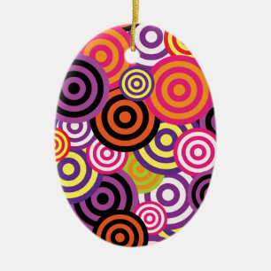 New Circle Abstract art Ceramic Tree Decoration