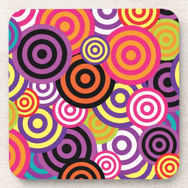 New Circle Abstract art Coaster (Front)